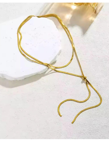 Collana saliscendi acciaio...