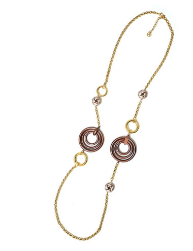 Collana metallo lunga