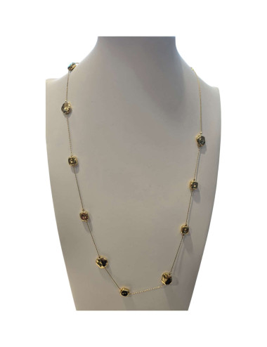 Collana acciaio sassetti 60cm