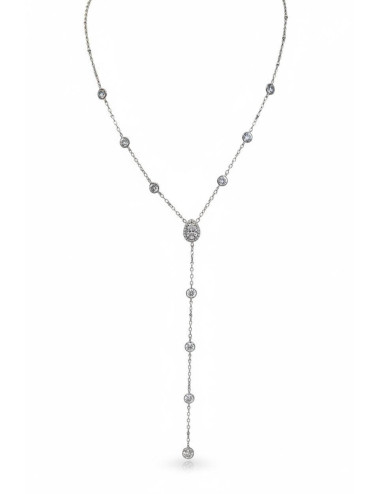 Collana acciaio 60cm goccia