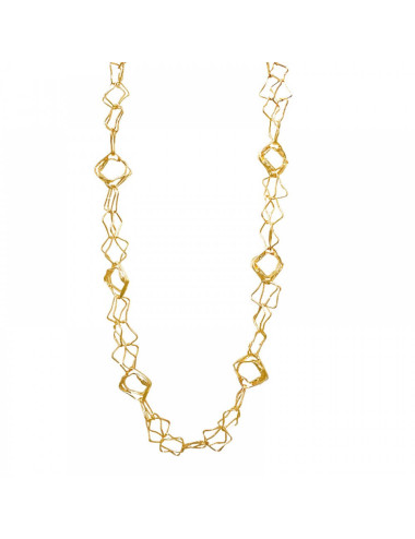 Collana metallo rettangoli...