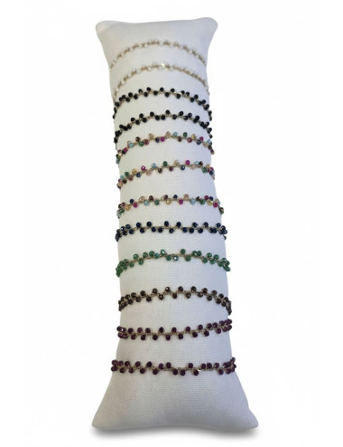 12 bracciali acciaio vetro