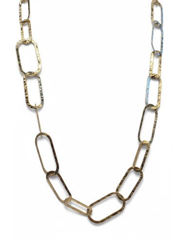 Collana acciaio rettangoli...