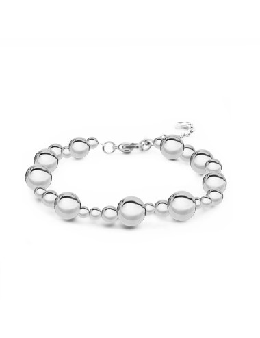 Bracciale acciaio palline